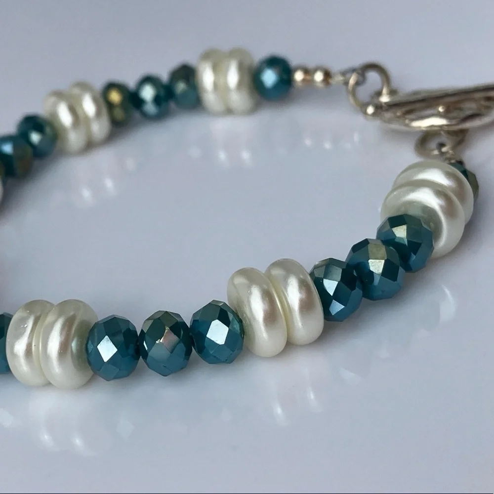 TealLovers Bracelet with Sterling Silver …